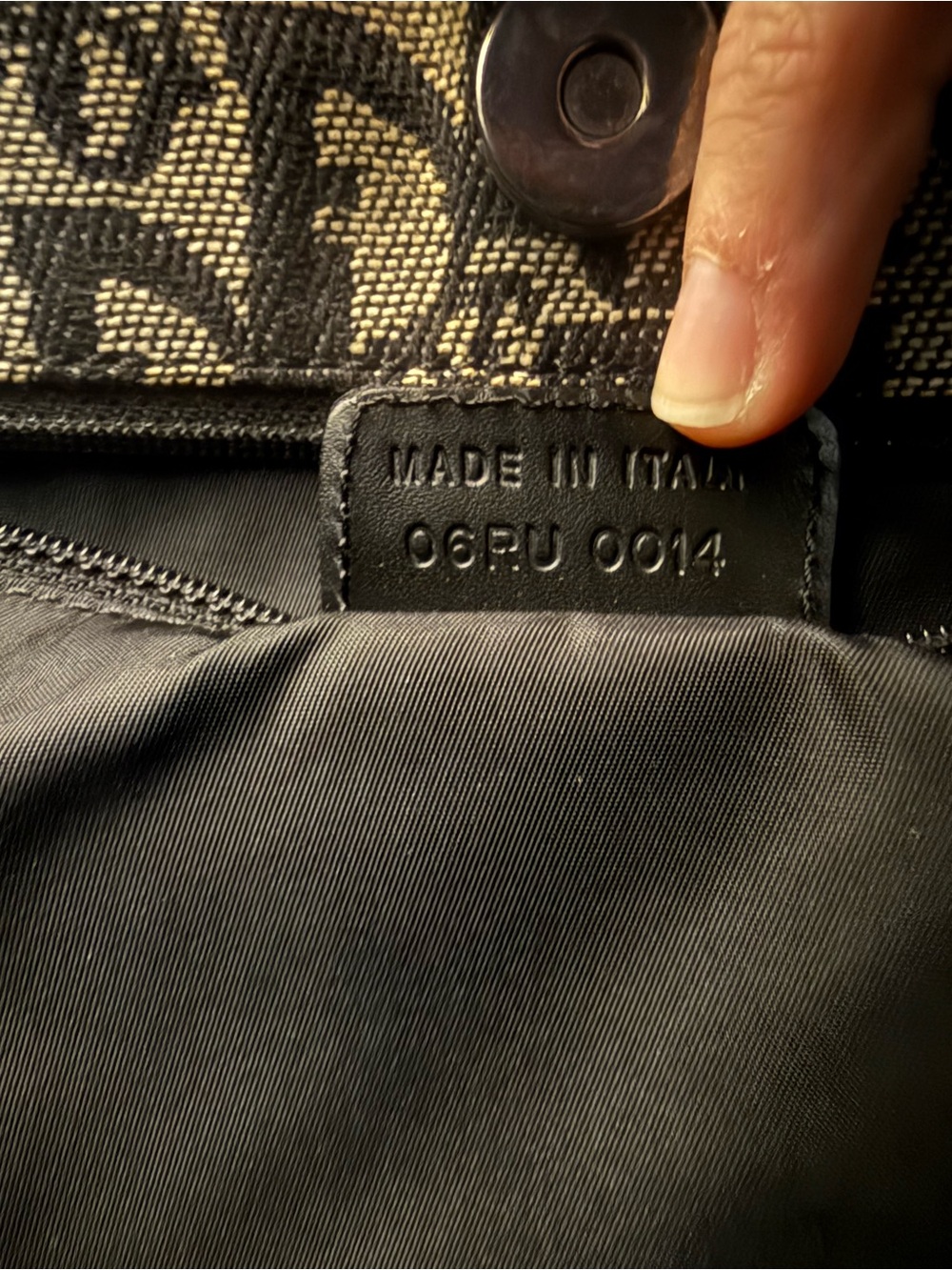 Christian Dior Black/Grey Diorissimo Canvas Vertical Tote Bag - Picture 13 of 16